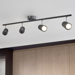 Chobham 4 Light Adjustable Ceiling Spotlight Bar - Black - thumbnail 5