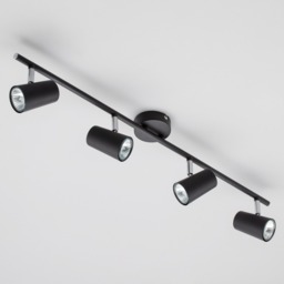 Chobham 4 Light Adjustable Ceiling Spotlight Bar - Black - thumbnail 3