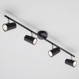 Chobham 4 Light Adjustable Ceiling Spotlight Bar - Black - thumbnail 2