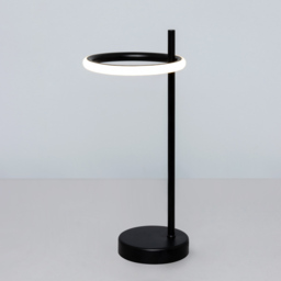 Geo LED Ring Table Lamp - Black - thumbnail 2