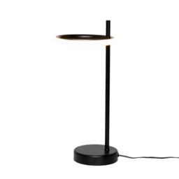 Geo LED Ring Table Lamp - Black