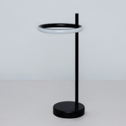 Geo LED Ring Table Lamp - Black - thumbnail 3