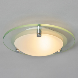 Small Flush Bathroom Ceiling Light - Frosted - thumbnail 3