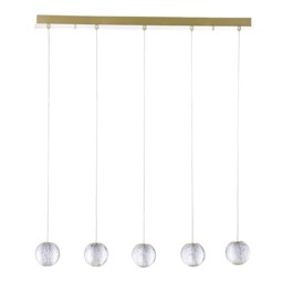 Visconte Tutti 5 Light Pendant Bar - Gold - thumbnail 1