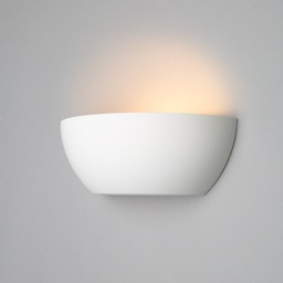 Lui Paintable Plaster Wall Light - White - thumbnail 3