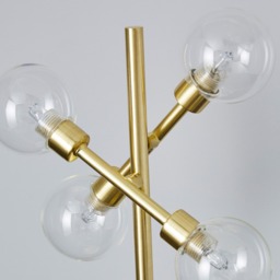 Supa 4 Light Stick Table Lamp - Satin Brass - thumbnail 4