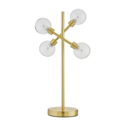 Supa 4 Light Stick Table Lamp - Satin Brass - thumbnail 5