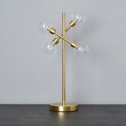 Supa 4 Light Stick Table Lamp - Satin Brass - thumbnail 3