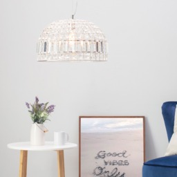 Hattie Dome Ceiling Pendant - Chrome - thumbnail 8