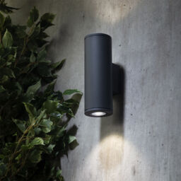 Argo Outdoor 2 Light Up and Down LED Wall Light - Anthracite - thumbnail 5