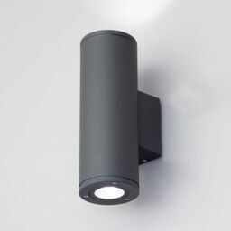 Argo Outdoor 2 Light Up and Down LED Wall Light - Anthracite - thumbnail 2