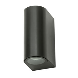 Pack of 2 Wye 2 Light Up and Down Outdoor Wall Lights - Black - thumbnail 5