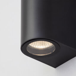 Pack of 2 Wye 2 Light Up and Down Outdoor Wall Lights - Black - thumbnail 4