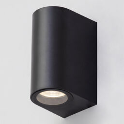 Pack of 2 Wye 2 Light Up and Down Outdoor Wall Lights - Black - thumbnail 3