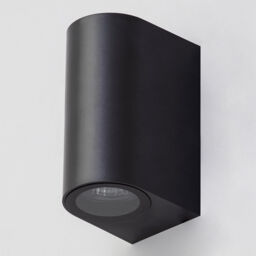 Pack of 2 Wye 2 Light Up and Down Outdoor Wall Lights - Black - thumbnail 2
