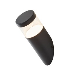 Nura 1 Light Angled Outdoor Wall Light - Black - thumbnail 1