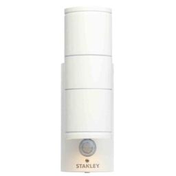 Stanley Neda Outdoor 2 Light Up & Down Wall Light with PIR Sensor - White - thumbnail 6