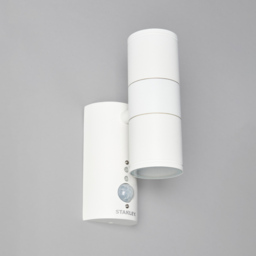 Stanley Neda Outdoor 2 Light Up & Down Wall Light with PIR Sensor - White - thumbnail 3