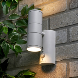 Stanley Neda Outdoor 2 Light Up & Down Wall Light with PIR Sensor - White - thumbnail 8
