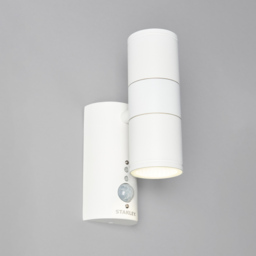 Stanley Neda Outdoor 2 Light Up & Down Wall Light with PIR Sensor - White - thumbnail 2