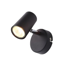 2 Pack of Chobham Industrial Style Single Adjustable Spotlight Wall Light - Black - thumbnail 5