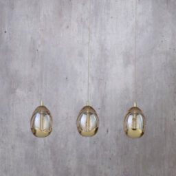 Visconte Bulla 3 Light Ceiling Light Bar Pendant - Gold - thumbnail 4