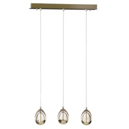 Visconte Bulla 3 Light Ceiling Light Bar Pendant - Gold - thumbnail 2