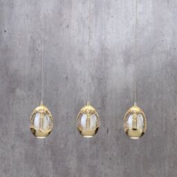 Visconte Bulla 3 Light Ceiling Light Bar Pendant - Gold - thumbnail 3