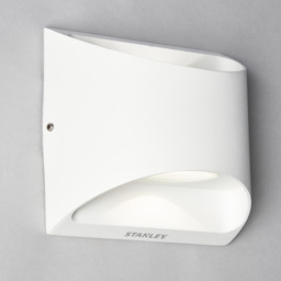 Stanley Ticino Outdoor Flush Aluminium Up  Down LED Wall Light - White - thumbnail 2