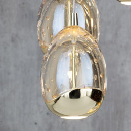 Visconte Bulla 7 Light LED Spiral Cluster Ceiling Light - Gold - thumbnail 5