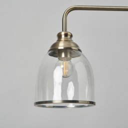 Ingrid 3 Light Ceiling Pendant Bar - Antique Brass - thumbnail 4