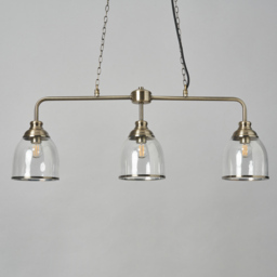 Ingrid 3 Light Ceiling Pendant Bar - Antique Brass - thumbnail 3
