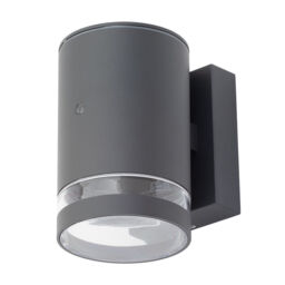 Helo Outdoor 1 Light Wall Light with Photocell - Anthracite - thumbnail 1
