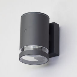 Helo Outdoor 1 Light Wall Light with Photocell - Anthracite - thumbnail 3