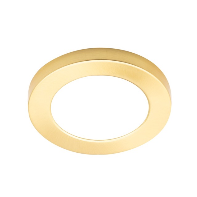 Darly 6 Watt LED Flush Ceiling or Wall Light - Satin Brass - image 1