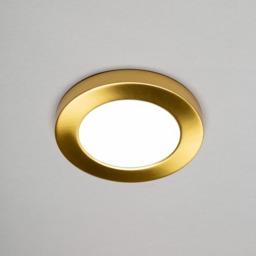 Darly 6 Watt LED Flush Ceiling or Wall Light - Satin Brass - thumbnail 2