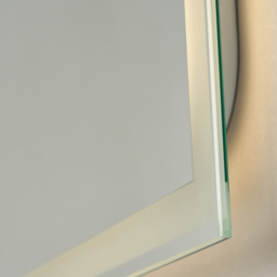 Dux 25 Watt Rectangle LED Bathroom Mirror with Touch Demist - Silver - thumbnail 4