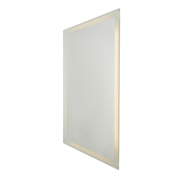 Dux 25 Watt Rectangle LED Bathroom Mirror with Touch Demist - Silver - thumbnail 1