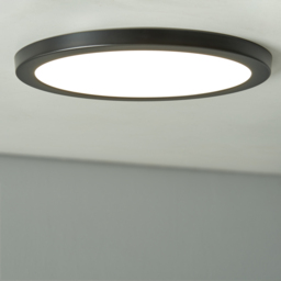 Darly 24 Watt LED Flush Ceiling or Wall Light - Satin Black - thumbnail 6