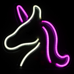 Glow Unicorn Neon Wall Light - Pink - thumbnail 4