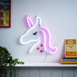 Glow Unicorn Neon Wall Light - Pink - thumbnail 7