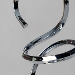 Cali Sculpted Base Touch Table Lamp - Chrome - thumbnail 5