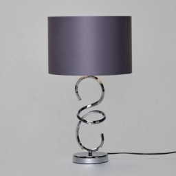 Cali Sculpted Base Touch Table Lamp - Chrome - thumbnail 3