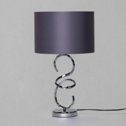 Cali Sculpted Base Touch Table Lamp - Chrome - thumbnail 4