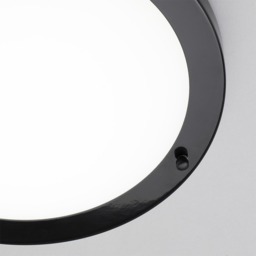 Mari Flush 18 Watt Large LED Flush Bathroom Ceiling Light - Satin Black - thumbnail 4
