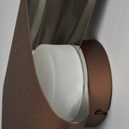 Visconte Troyes Large Wavy LED Wall Light - Brown and Chrome - thumbnail 4