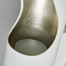 Visconte Silas LED Wall Light - White with Silver Leaf - thumbnail 4