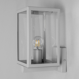 Cetus Glass Panel Outdoor Wall Light - Silver - thumbnail 3