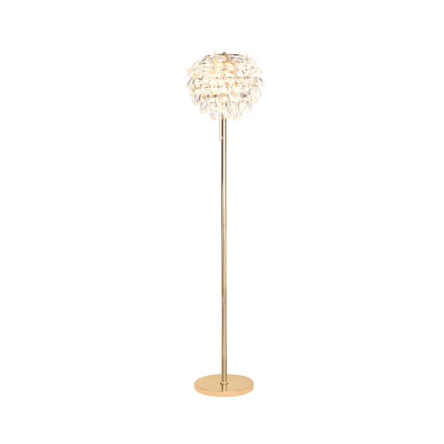 Visconte Maine 3 Light Floor Lamp - Gold - image 1