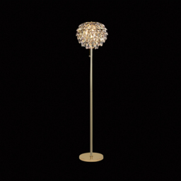 Visconte Maine 3 Light Floor Lamp - Gold - thumbnail 2